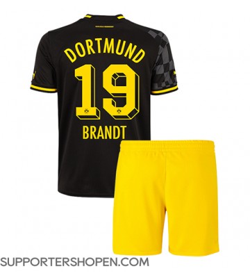 Borussia Dortmund Julian Brandt #19 Bortatröja Barn 2022-23 Kortärmad (+ korta byxor)